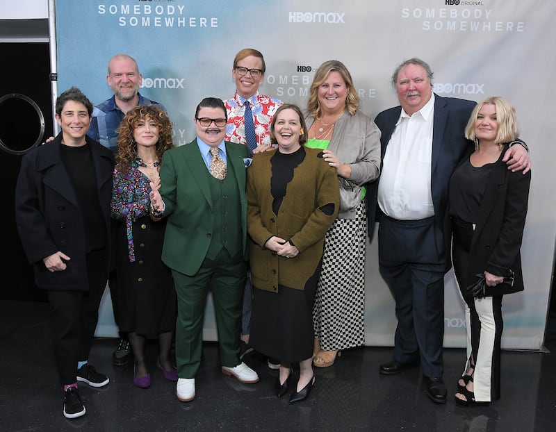 Carolyn Strauss, Paul Thureen, Hannah Bos, Murray Hill, Jeff Hiller, HBO's Amy Gravitt, Bridget Everett, Mike Hagerty, and Mary Catherine Garrison.