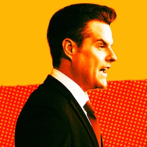 A photo illustration of Rep. Matt Gaetz.