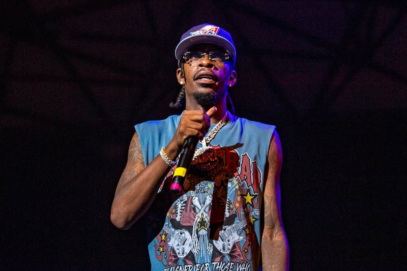 Rich Homie Quan performs onstage at The Aretha Franklin Amphitheatre on September 01, 2023 in Detroit, Michigan. 