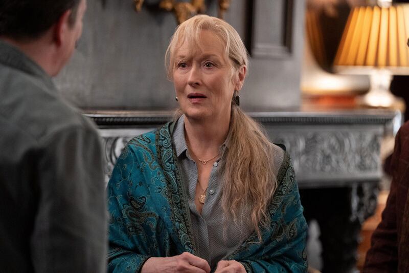 Film still of Meryl Streep  in Only Murders in the Building season 2.