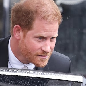 Prince Harry, Duke of Sussex, leaves after King Charles' coronation ceremony, in London, Britain, May 6, 2023.