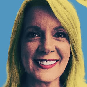 An illustration showing an image of Franklin mayoral candidate Gabrielle Hanson