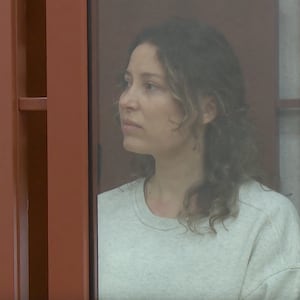 Ksenia Karelina at her sentencing hearing, August 15, 2024 (Sverdlovsk Regional Court)