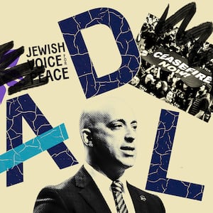 A photo illustration of Anti-Defamation League CEO Jonathan Greenblatt.