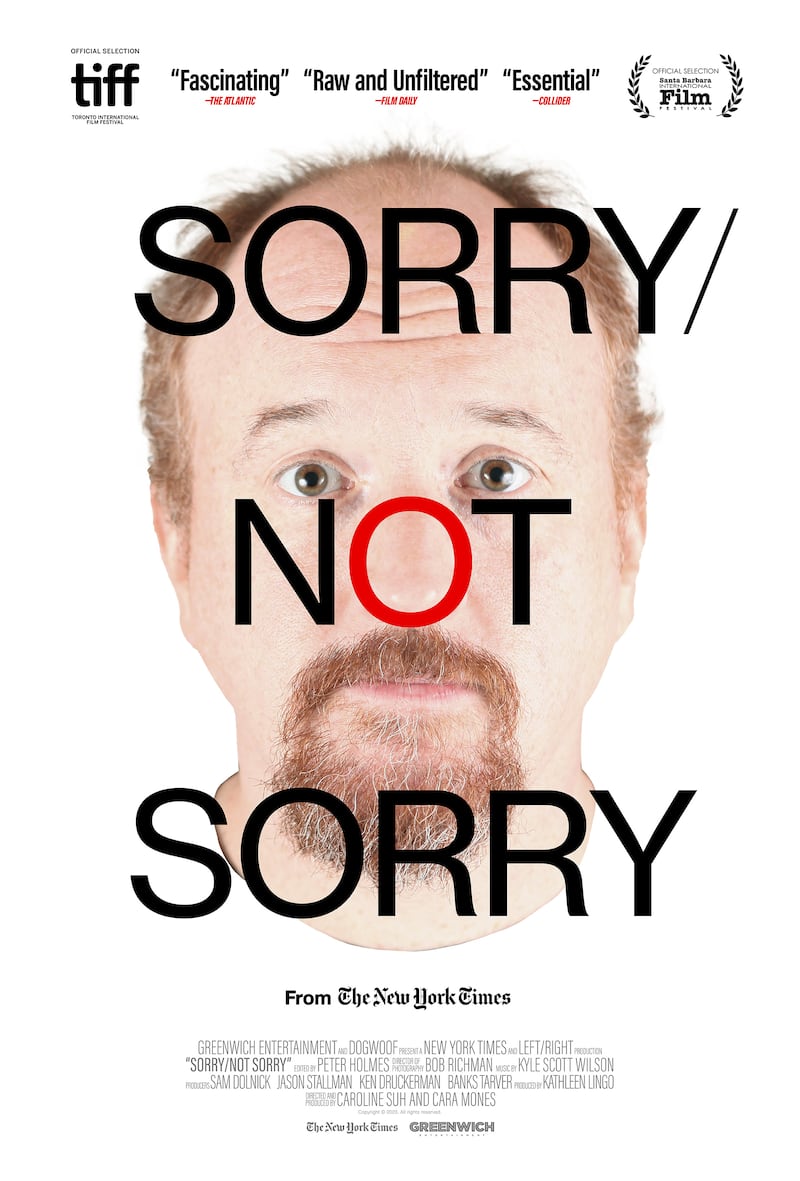 Poster of Louis CK film "Sorry Not Sorry"