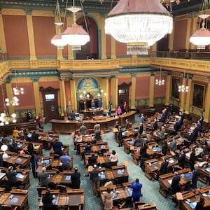 The Michigan state house