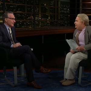 Martin Short’s long-running character Jiminy Glick has come out of retirement to talk to Bill Maher.