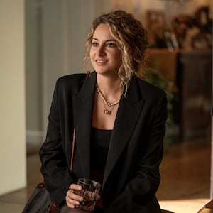 Shailene Woodley in still from Starz’ Three Women