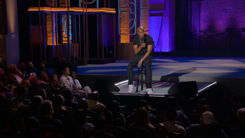 A still of Dave Chappelle The Dreamer special.