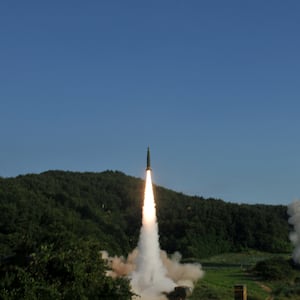 United States and South Korean troops utilizing the Army Tactical Missile System (ATACMS)