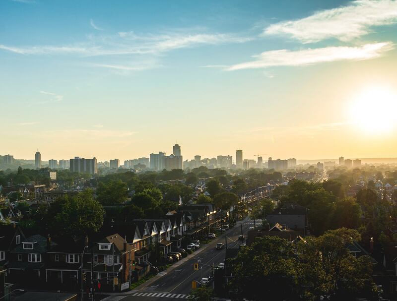 Hamilton, Ontario skyline.