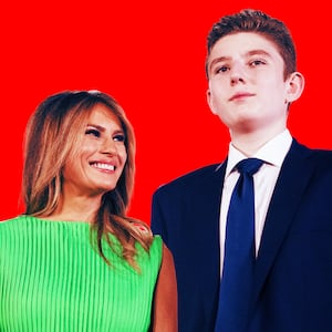 Melania and Barron Trump