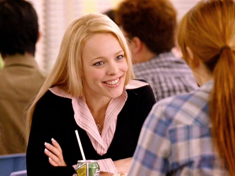 Rachel McAdams as Regina George in Mean Girls.