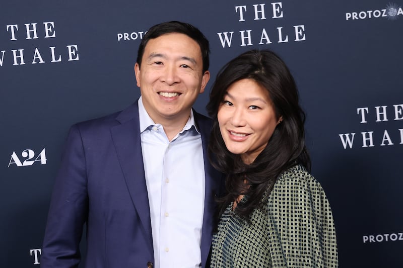 Andrew Yang and Evelyn Yang