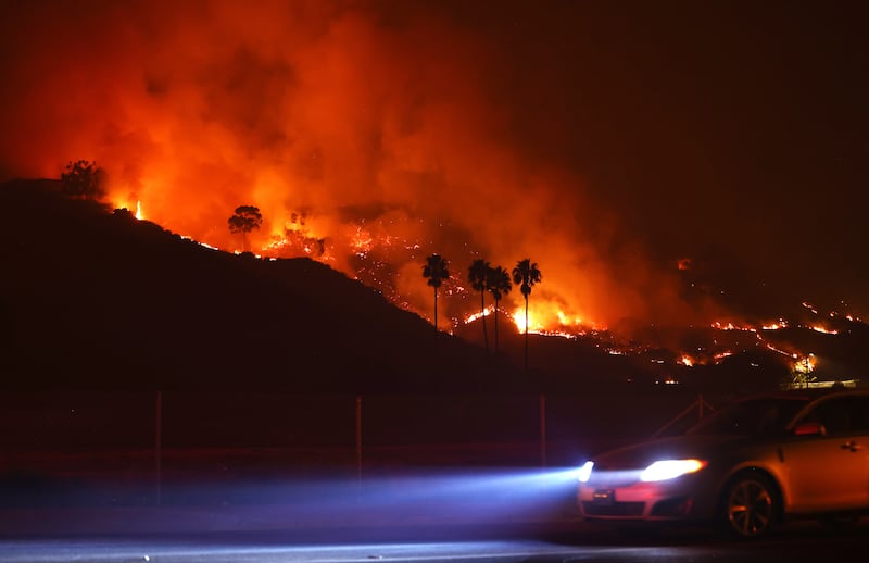 The Franklin Fire in Malibu