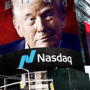 Donald Trump and at the Nasdaq