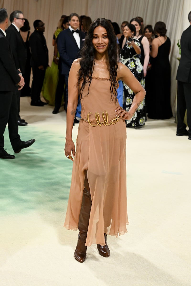 Zoe Saldana at The Met Gala 2024