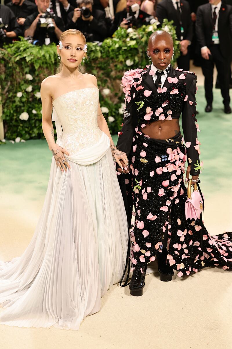 Ariana Grande and Cynthia Erivo at The Met Gala 2024