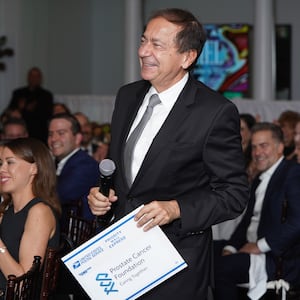 John Paulson attends a dinner at Daniel benefitting The Prostate Cancer Foundation