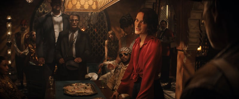 Phoebe Waller-Bridge smiling in 'Indiana Jones and the Dial of Destiny.'