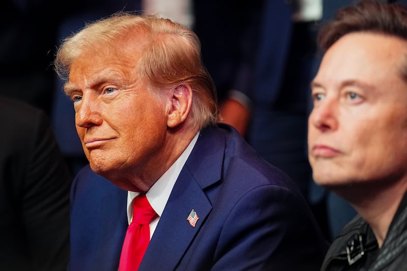 Donald Trump and Elon Musk.