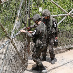 South Korean soldiers fired warning shots after North Korean troops briefly crossed the border in the DMZ, Seoul’s Joint Chiefs of Staff said. 