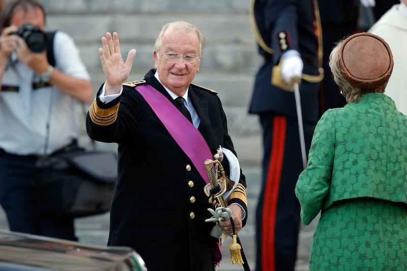 A photograph of King Albert II of Belgium.