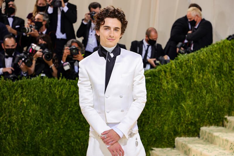 Timothée Chalamet attends the Met Gala in 2021.