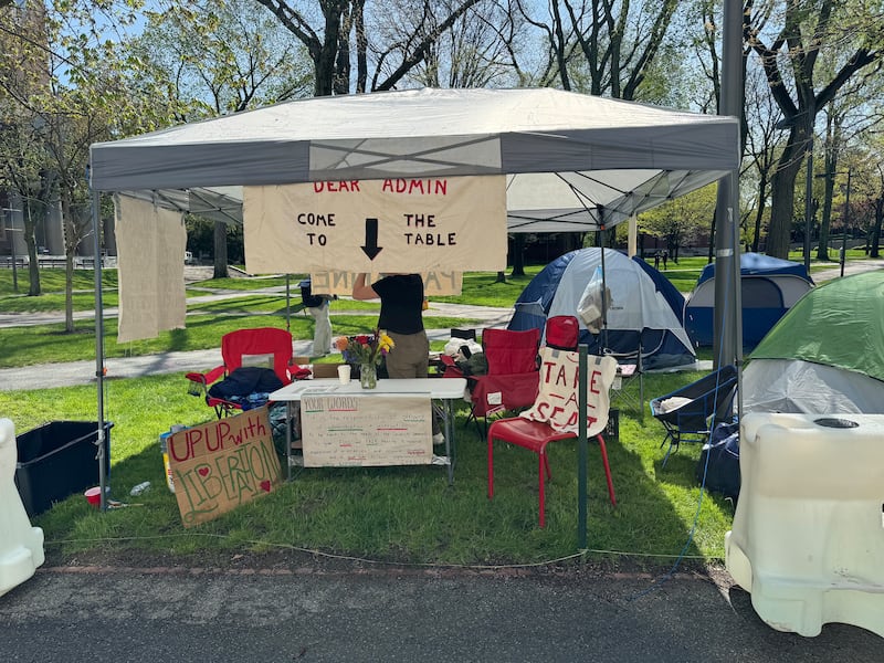 A photo of a tent.