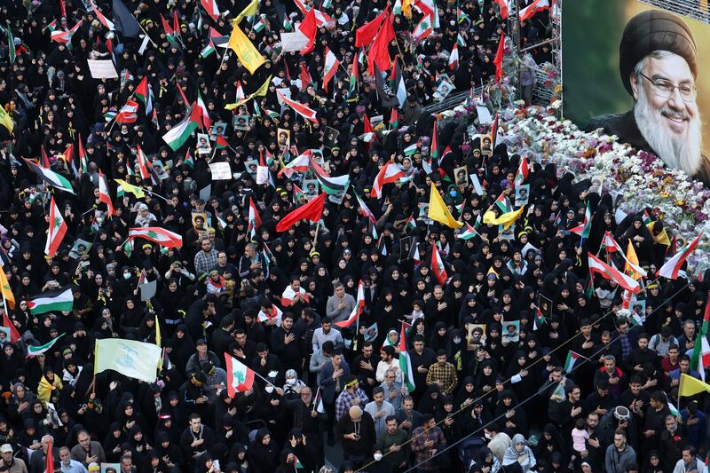 Hassan Nasrallah funeral in Tehran