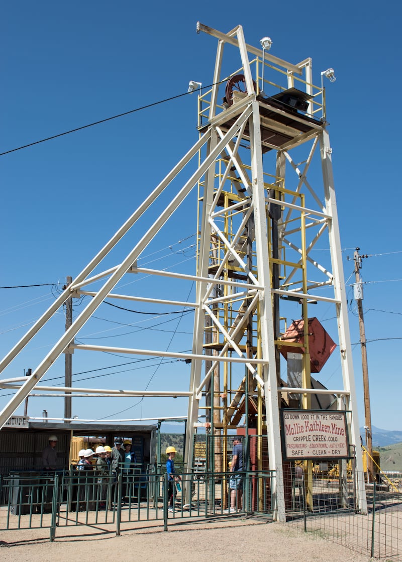 The elevator at the Molly Kathleen Gold Mine.