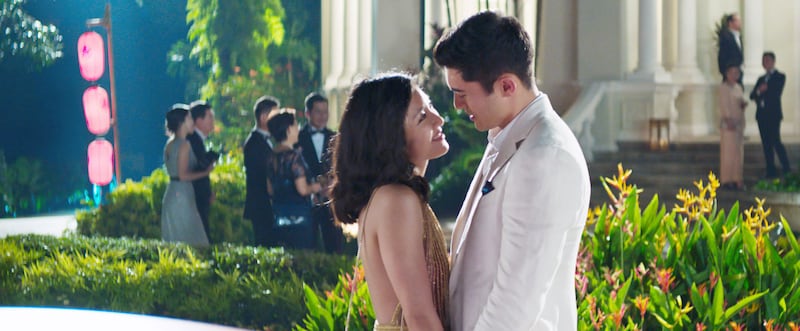 Constance Wu and Henry Golding in Crazy Rich Asians