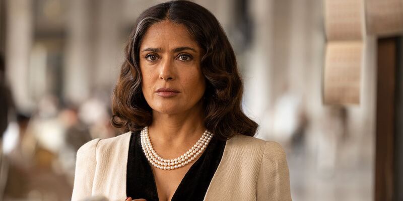 A photo still of Salma Hayek in 'Without Blood'