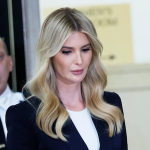 Ivanka Trump exits the courtroom for a lunch break during the civil fraud trial of her father former President Donald Trump at New York State Supreme Court.