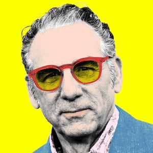 Photo illustration of Michael Richards, Cosmo from Seinfeld