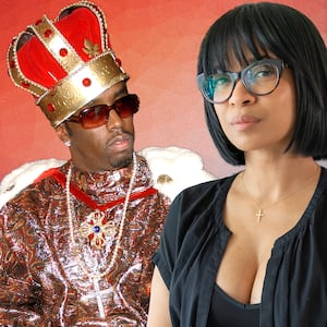 Photo Illustration of Elisabeth Oversen and Sean Combs