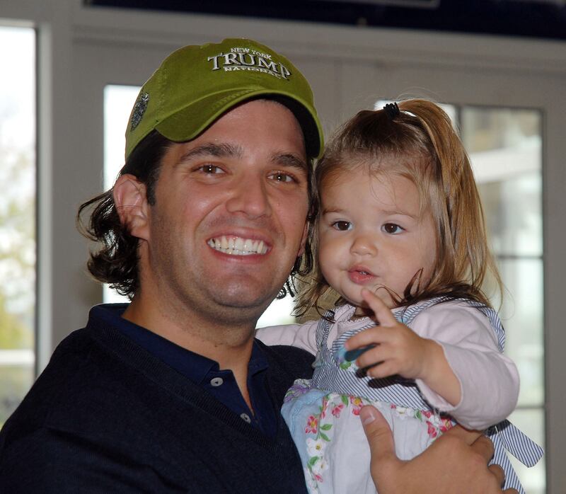 Donald Trump Jr and Kai Trump