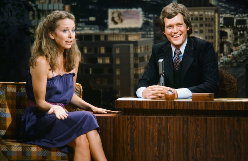 Teri Garr and David Letterman.