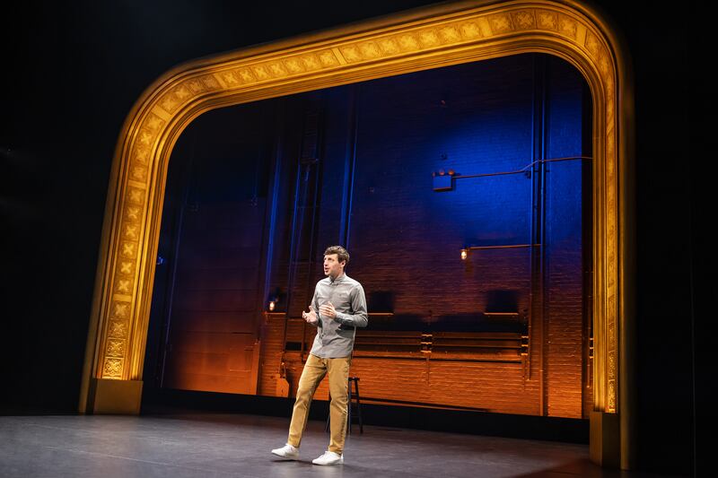 Alex Edelman in 'Just for Us' on Broadway.