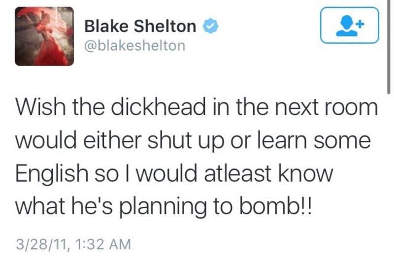 blake-sheltons-worst-tweets-ah-racism-in-its-purest-form_spi2sl