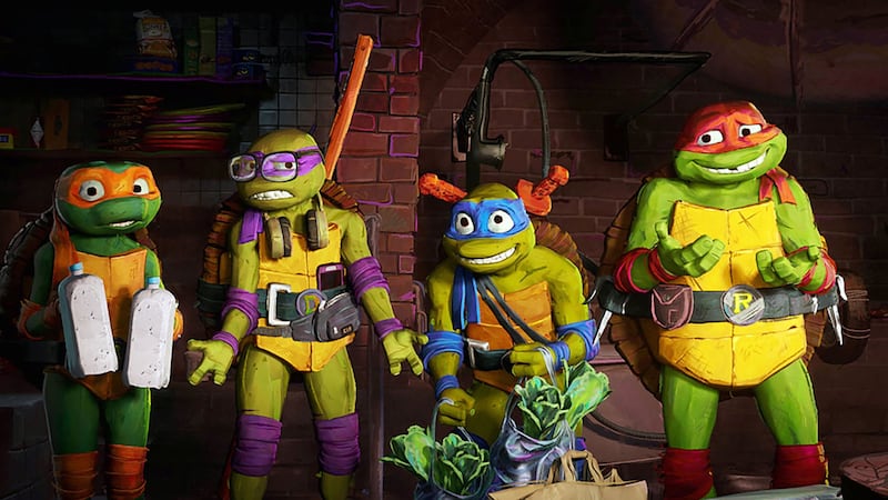 A still from Teenage Mutant Ninja Turtles: Mutant Mayhem