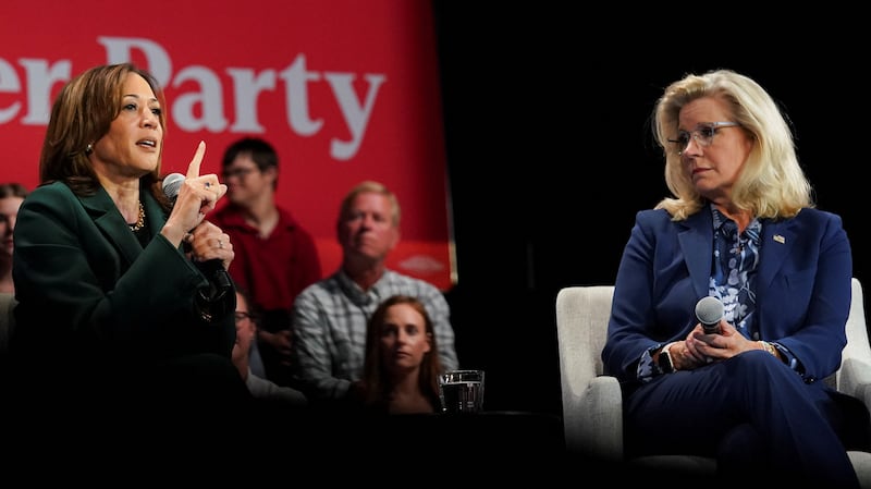 Kamala Harris and Liz Cheney.