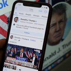 Former President Donald Trump’s Facebook account