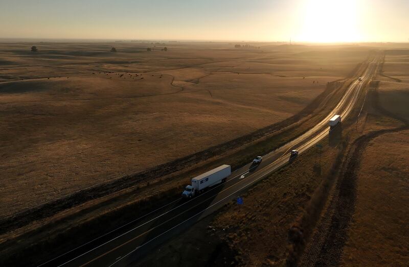 A parcel of land that was recently purchased near Travis Air Force Base on August 29, 2023 near Rio Vista, California.