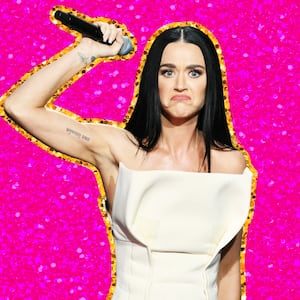 A photo illustration of Katy Perry.