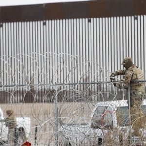 A photo of Texas border