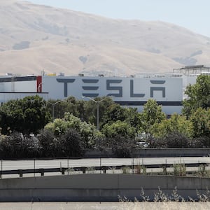 A Tesla factory in Fremont, California.