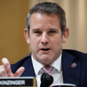 Rep Adam Kinzinger (R-IL) delivers remarks during the last meeting of the House Select Committee to Investigate the January 6 Attack on the U.S. Capitol.