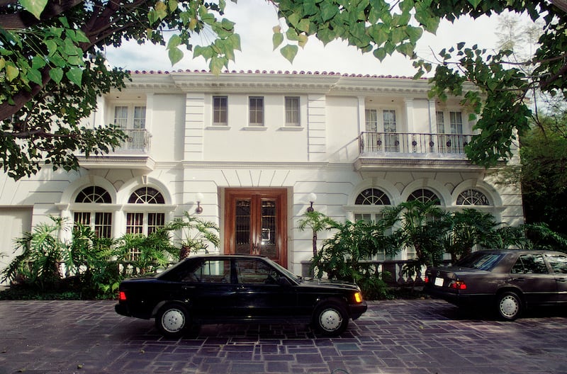 View of the million-dollar home formerly owned by José and Mary Louise Menendez,