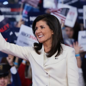 Republican presidential candidate Nikki Haley